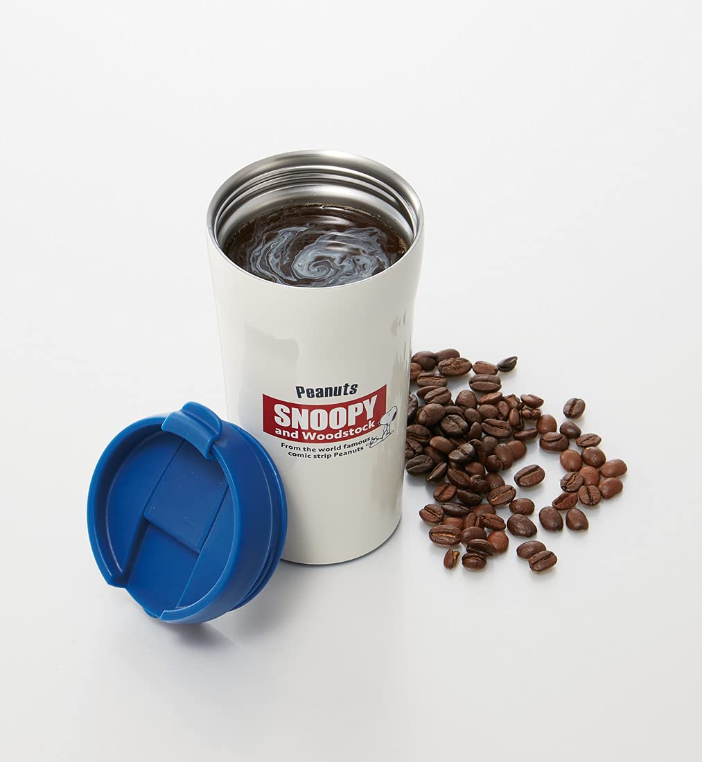 Skater 360Ml Snoopy Retro Label Water Bottle Mug Convenience Store Coffee Compatible- Japan Figure Store - #1 Bring To You The Best Japanese Goods