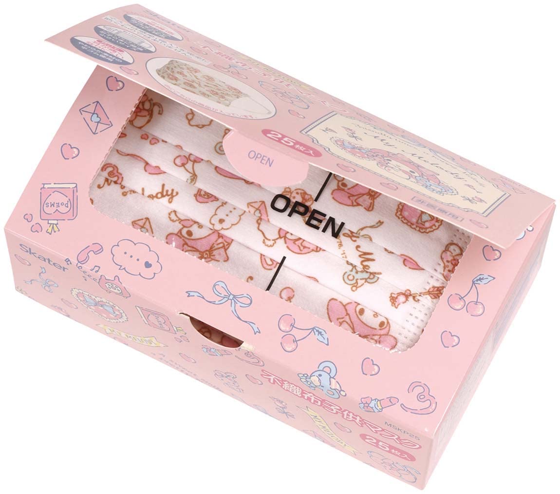Skater My Melody Sanrio Kids Mask Three-Ply 25 Pieces - Mskp25-A- Japan Figure Store - #1 Bring To You The Best Japanese Goods