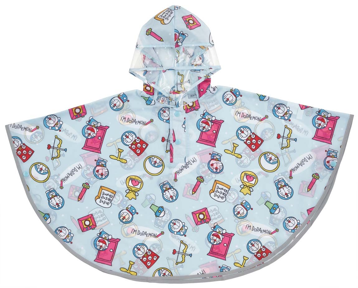 Skater Doraemon Design Rain Poncho for Kids Suitable for 80-100cm Height- Japan Figure Store - #1 Bring To You The Best Japanese Goods