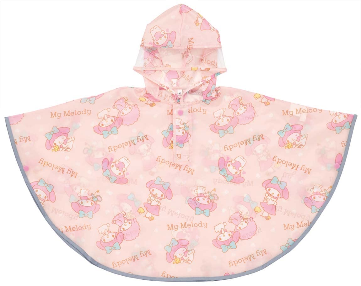 Skater My Melody Sanrio Children's Rain Poncho Suitable for 80-100cm Height- Japan Figure Store - #1 Bring To You The Best Japanese Goods