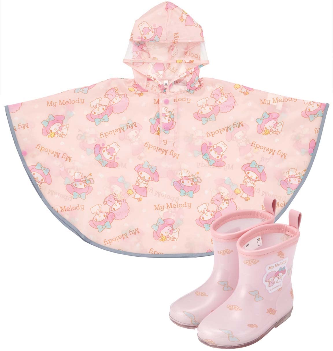 Skater My Melody Sanrio Children's Rain Poncho Suitable for 80-100cm Height- Japan Figure Store - #1 Bring To You The Best Japanese Goods