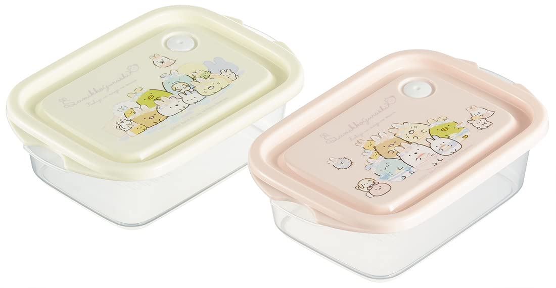 Skater Sumikko Gurashi Rabbit Garden 2P Antibacterial 500ml Sealable Storage Container- Japan Figure Store - #1 Bring To You The Best Japanese Goods