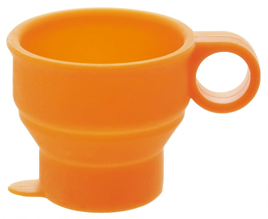 Skater 120ml Orange Silicone Foldable Cup - Compact Portable Reusable Ksl1- Japan Figure Store - #1 Bring To You The Best Japanese Goods