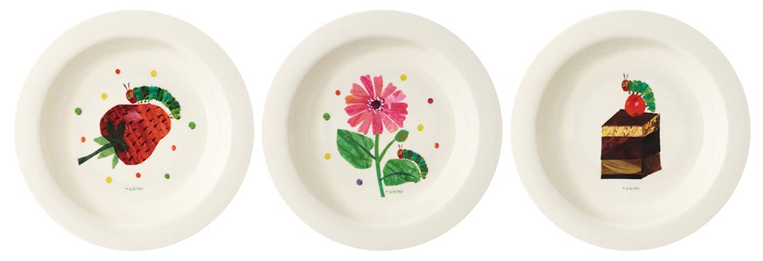 Skater Very Hungry Caterpillar 15cm Small Plastic Plates Set of 3 Made in Japan PA-4- Japan Figure Store - #1 Bring To You The Best Japanese Goods