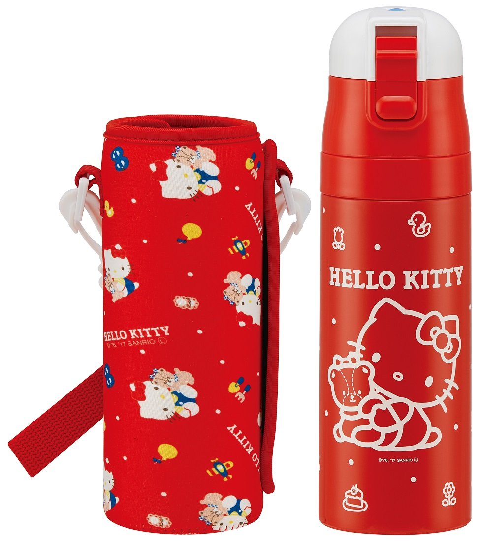 Skater Hello Kitty Stainless Steel Water Bottle for Kids 470ml Lightweight & Cute- Japan Figure Store - #1 Bring To You The Best Japanese Goods