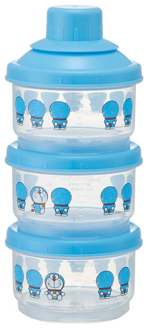 Skater Doraemon 100ml Sanrio Powdered Milk Storage Containers Small - 3 Pack- Japan Figure Store - #1 Bring To You The Best Japanese Goods