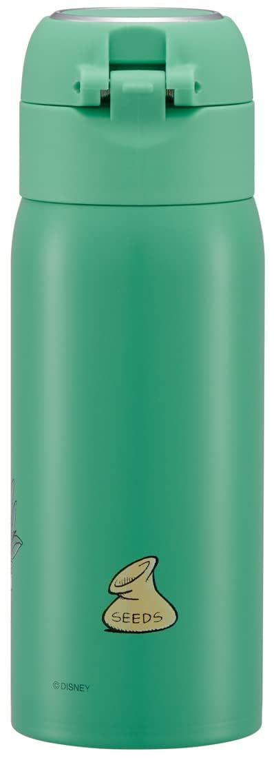 Skater Mickey Mouse 350Ml Stainless Steel Straw Mug Bottle Cold-Keeping Green