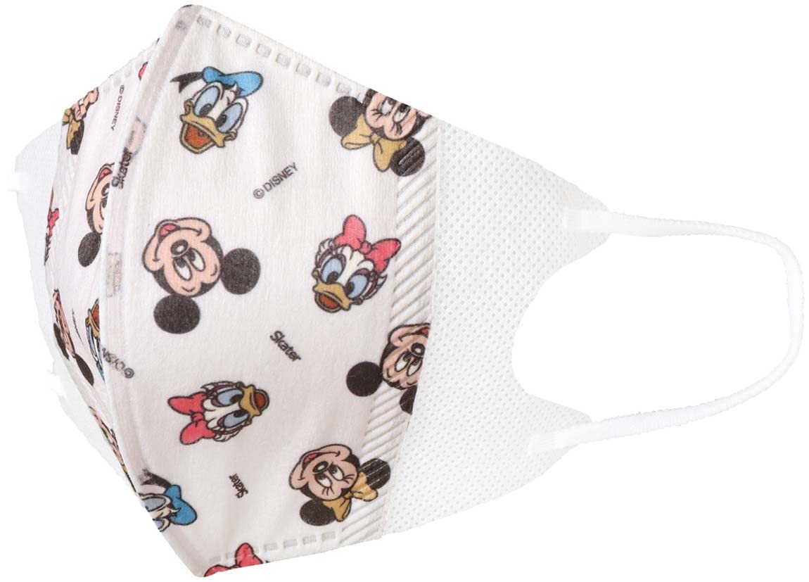 Skater Disney Mickey Mouse 3D Mask for Children Medium Three-Ply Nonwoven 25 Pack- Japan Figure Store - #1 Bring To You The Best Japanese Goods