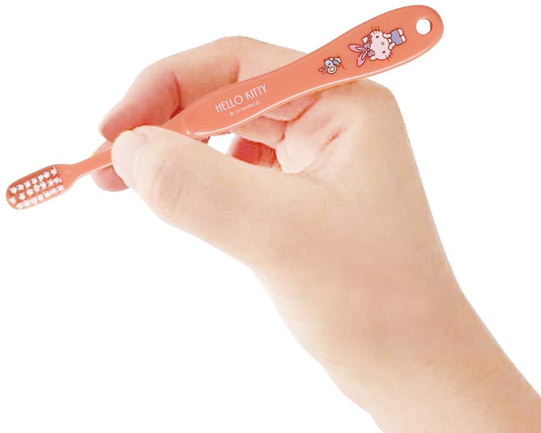 Skater Hello Kitty Soft Toothbrush Set 15.5cm Perfect for 6-12 Years Old 3 Pieces- Japan Figure Store - #1 Bring To You The Best Japanese Goods