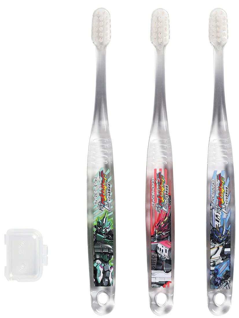Skater Preschoolers Soft Toothbrush Set Shinkalion Z 3-5 Years Old 3 Pieces- Japan Figure Store - #1 Bring To You The Best Japanese Goods