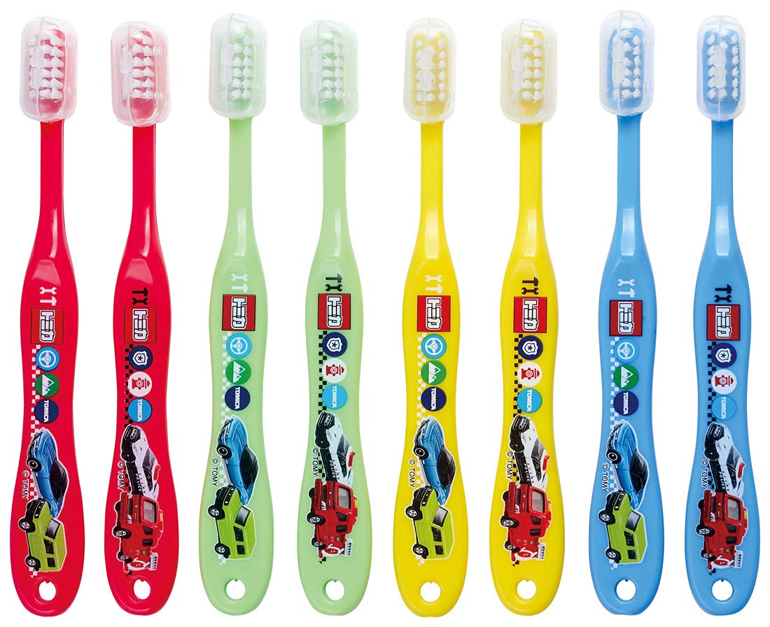 Skater 8-Pack Soft Toothbrush for 3-5yr Preschoolers 14cm Tomica TB5Se-A Model- Japan Figure Store - #1 Bring To You The Best Japanese Goods