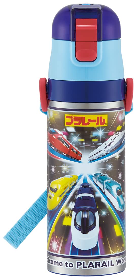 Skater 470Ml Stainless Steel Boys Sports Water Bottle - Plarail 23 Design- Japan Figure Store - #1 Bring To You The Best Japanese Goods