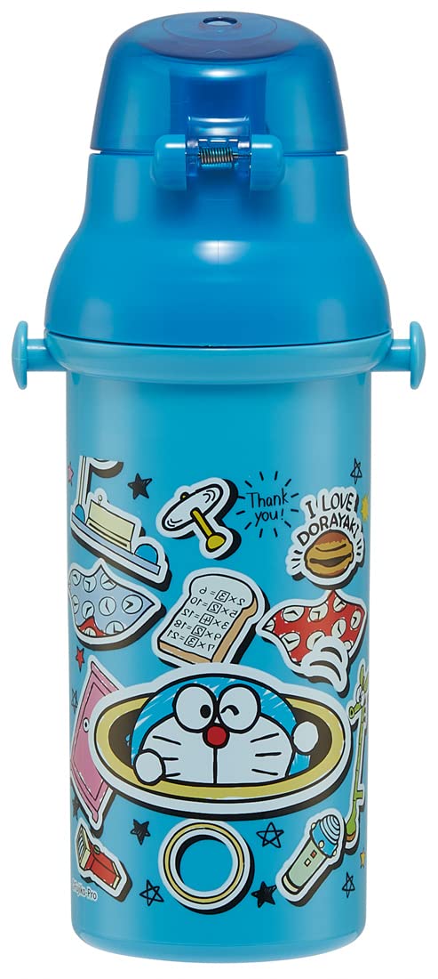 Skater Doraemon 480Ml Antibacterial Kids Water Bottle Japanese Made Plastic- Japan Figure Store - #1 Bring To You The Best Japanese Goods