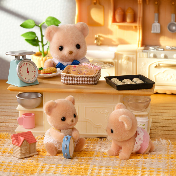 Epoch Sylvanian Families Biscuit Bear Twins Dollhouse Set Ages 3+ Certified- Japan Figure Store - #1 Bring To You The Best Japanese Goods