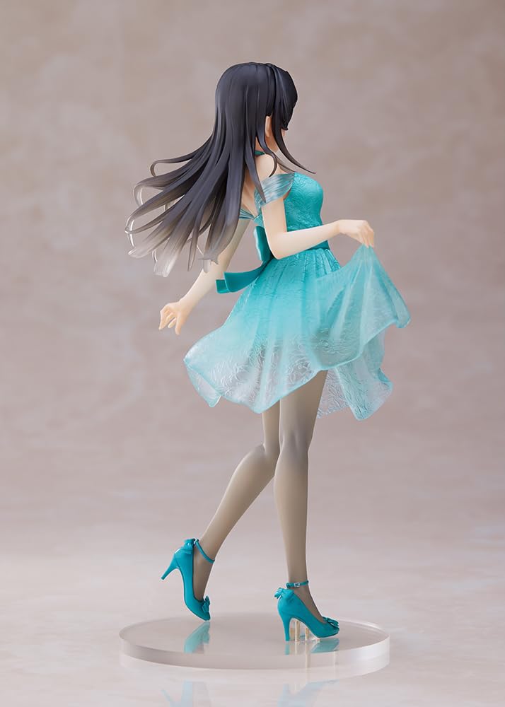 Figurine Mai de Rascal Bunny Girl Senpai, version robe transparente, collection Coreful de Taito.