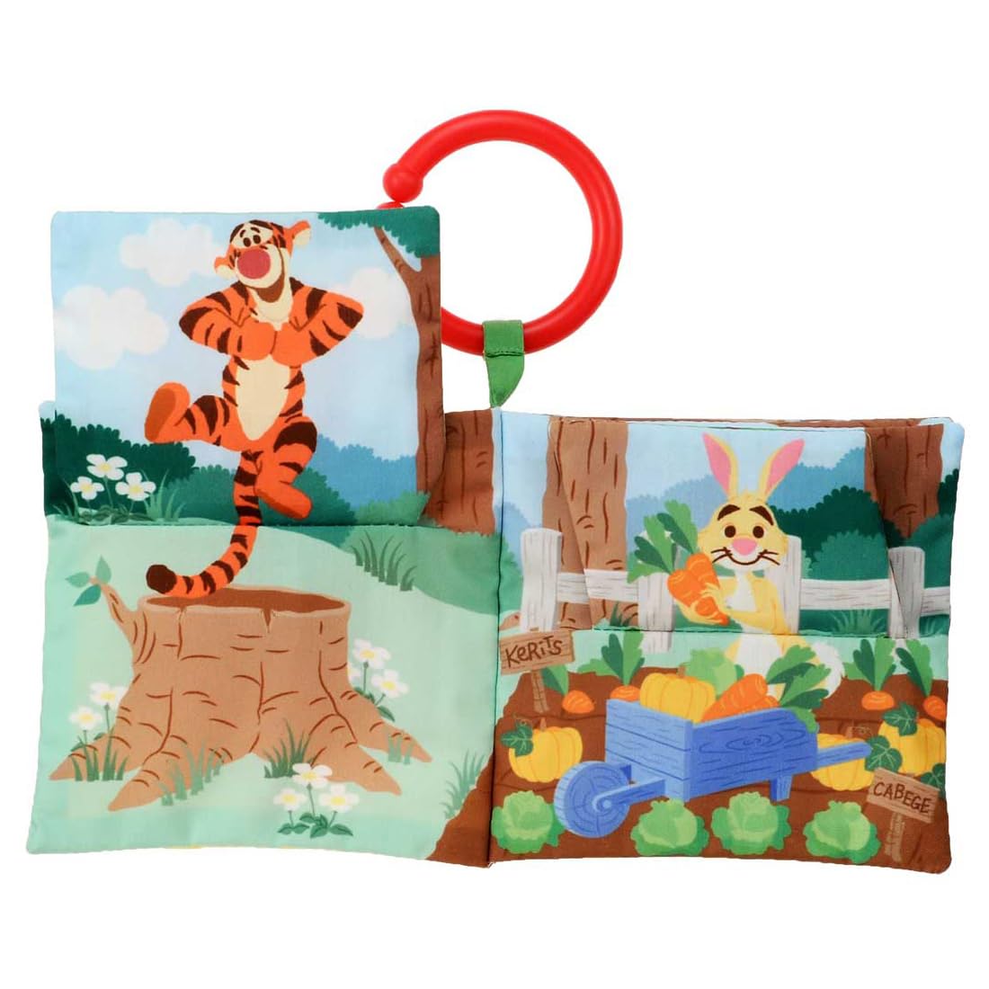 Takara Tomy Disney Dear Little Hands Cloth Book Winnie The Pooh Flip Peek- Japan Figure Store - #1 Bring To You The Best Japanese Goods