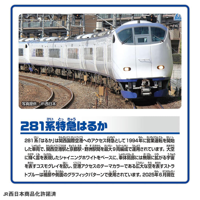 Takara Tomy Plarail S-57 Train de la série 281 Haruka Express, jouet pour enfants de 3 ans et plus.