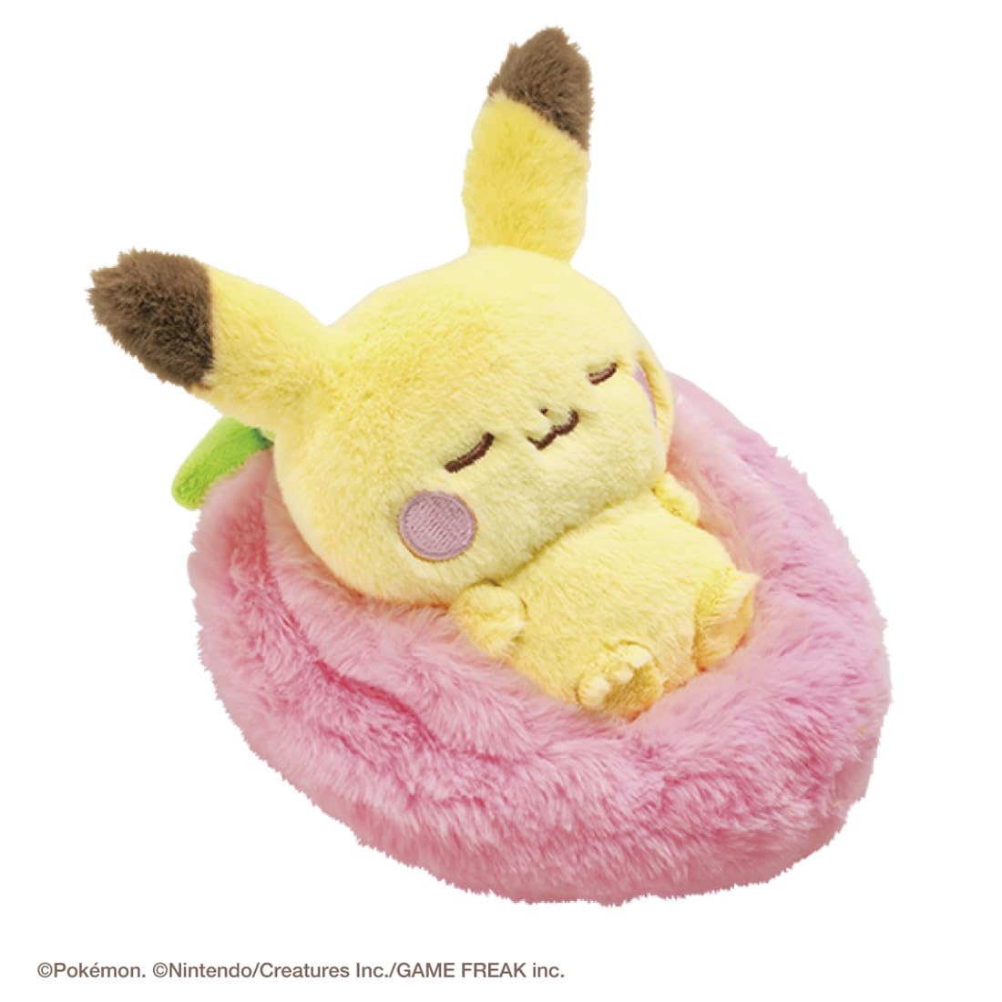 Takara Tomy Pokemon Sleeping Pikachu Plush Toy - Pokepeace Fruit Edition