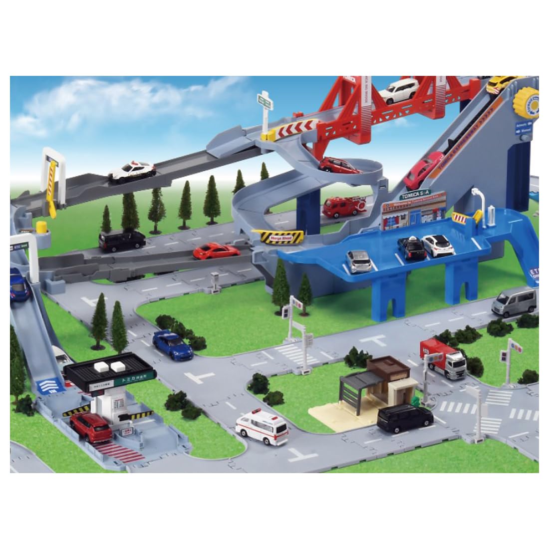 Takara Tomy Tomica Town Toll Booth Minicar Toy for Ages 3+ - Fun Playset- Japan Figure Store - #1 Bring To You The Best Japanese Goods