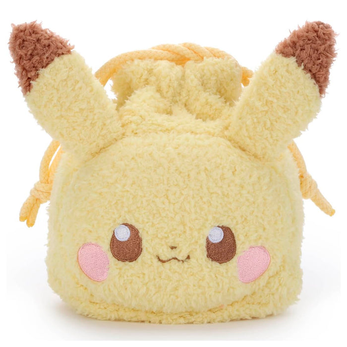 Takaratomy Arts Pikachu Plush Drawstring Bag 18cm Poke Piece Toy