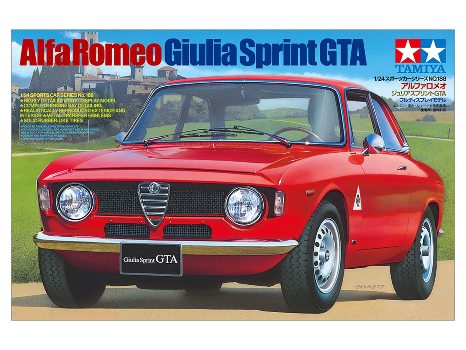 Tamiya 1/24 Alfa Romeo Giulia Sprint GTA Model Kit Sports Car Series 188