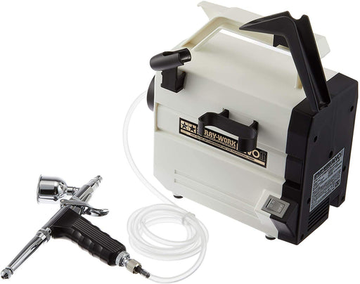 Tamiya Airbrush System 44 Spraywork Compressor Revo II with HG Trigger Airbrush- Japan Figure Store - #1 Bring To You The Best Japanese Goods