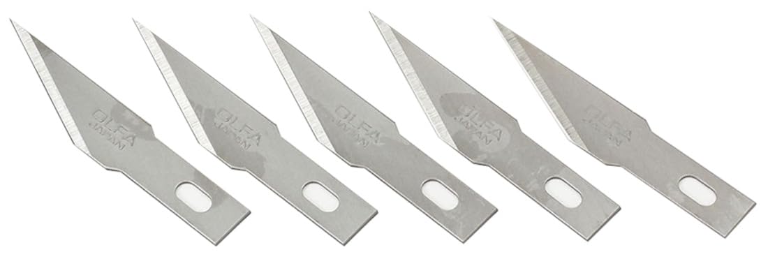 Tamiya Modeler's Knife Pro Straight Replacement Blades 5pcs Plastic Tool- Japan Figure Store - #1 Bring To You The Best Japanese Goods