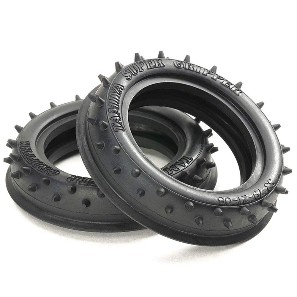 Tamiya 2WD Rib Spike Front Wheel Tire 60/14 (Op.1896) - Hop-Up Options- Japan Figure Store - #1 Bring To You The Best Japanese Goods
