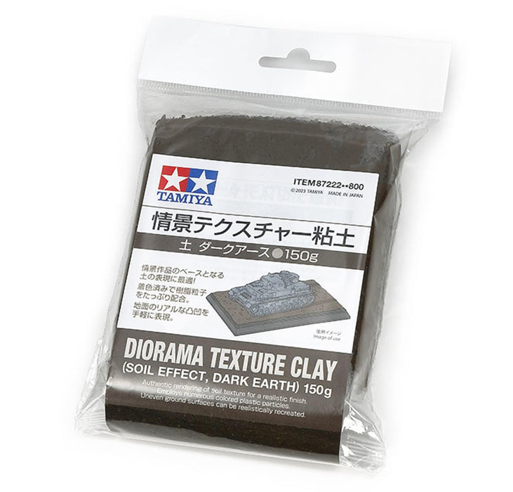 Tamiya Diorama Texture Clay Dark Earth 150G - Make-Up Material Series No. 222- Japan Figure Store - #1 Bring To You The Best Japanese Goods