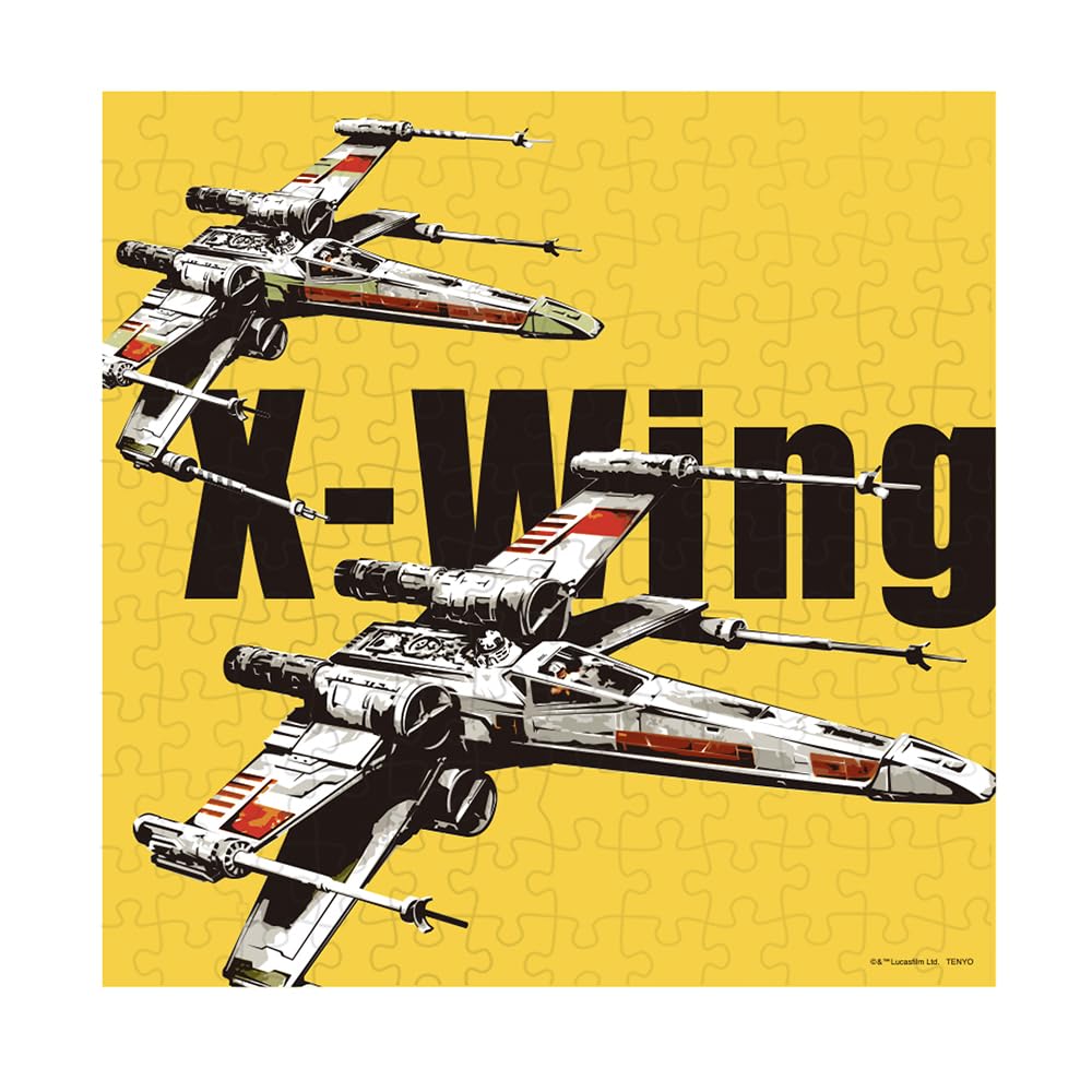 Tenyo 144-Piece Star Wars X-Wing Jigsaw Puzzle with Adhesive Panel 24x24cm