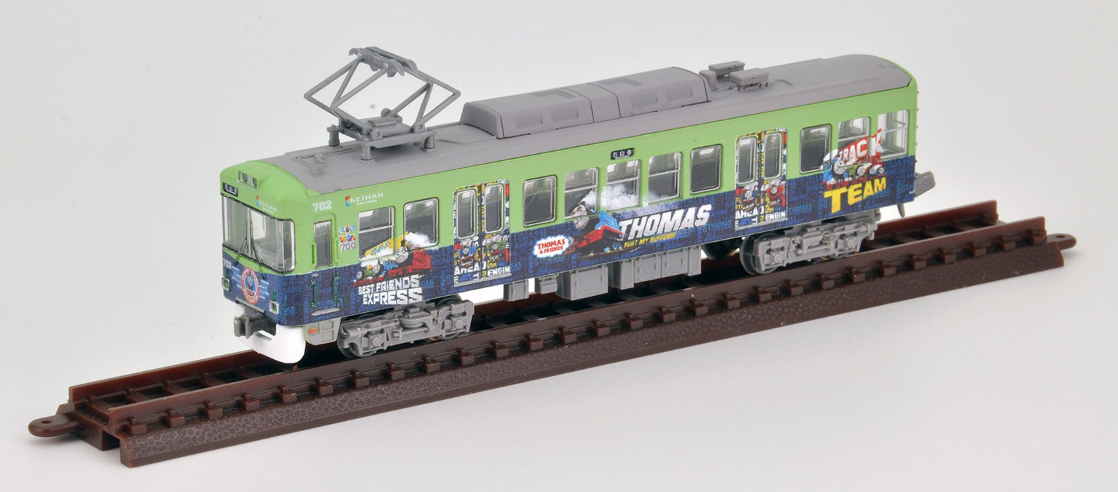 Tomytec Diorama Railway Keihan Otsu Line 700 Series Thomas 2-Car Set 2015- Japan Figure Store - #1 Bring To You The Best Japanese Goods