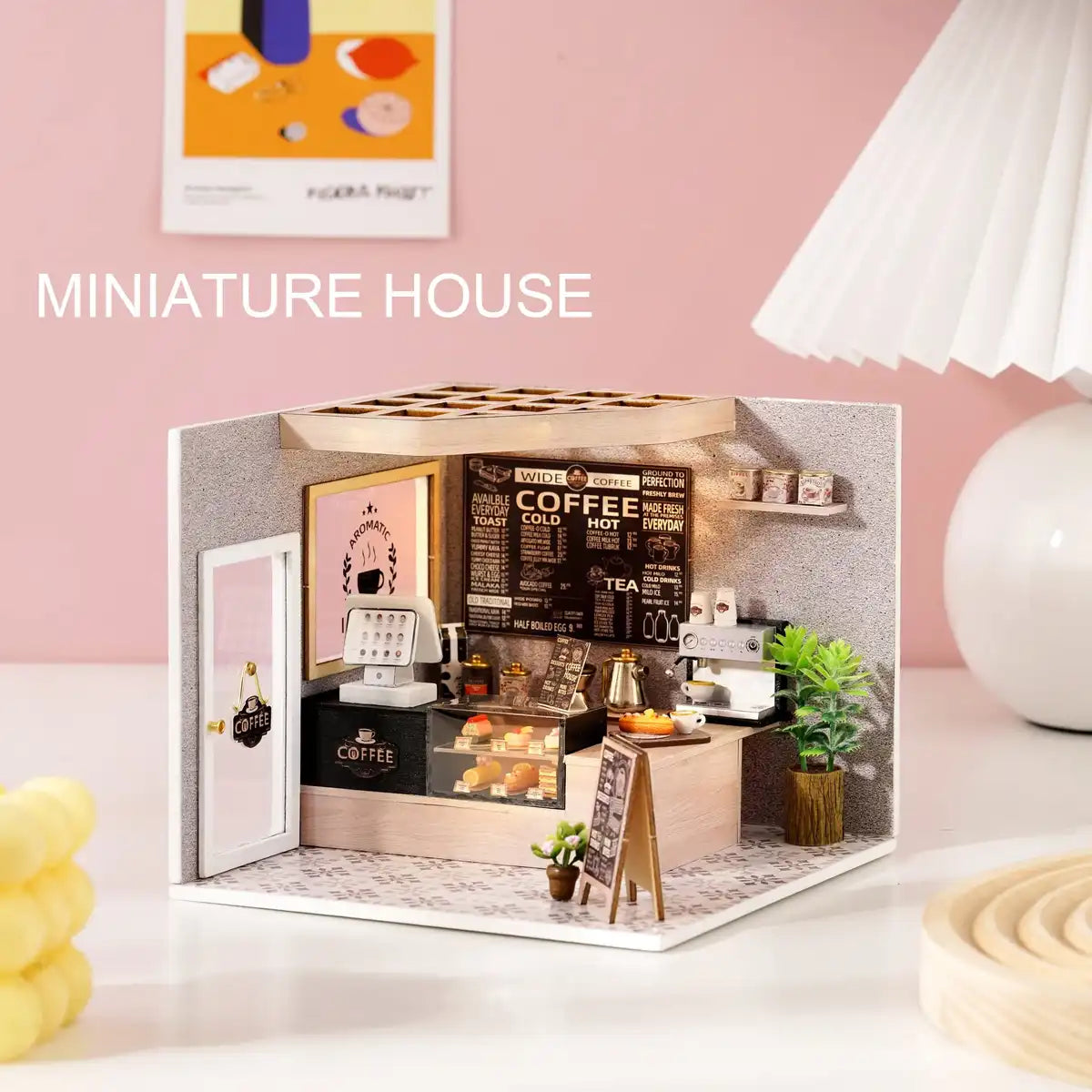 Spilay 1/24 Wooden Dollhouse Kit Set + LED Light Dustproof Cover 3D Puzzle Toy 14+- Japan Figure Store - #1 Bring To You The Best Japanese Goods