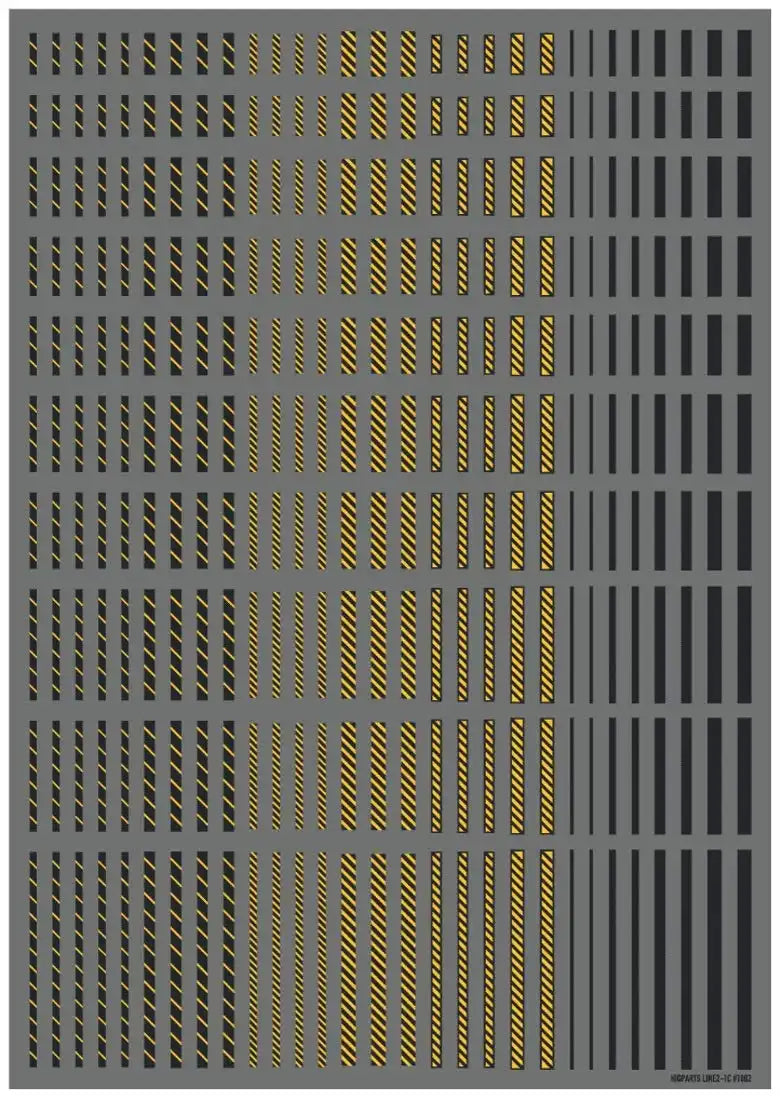 HIQPARTS Line Decal2 Dark Gray + Yellow- Japan Figure Store - #1 Bring To You The Best Japanese Goods