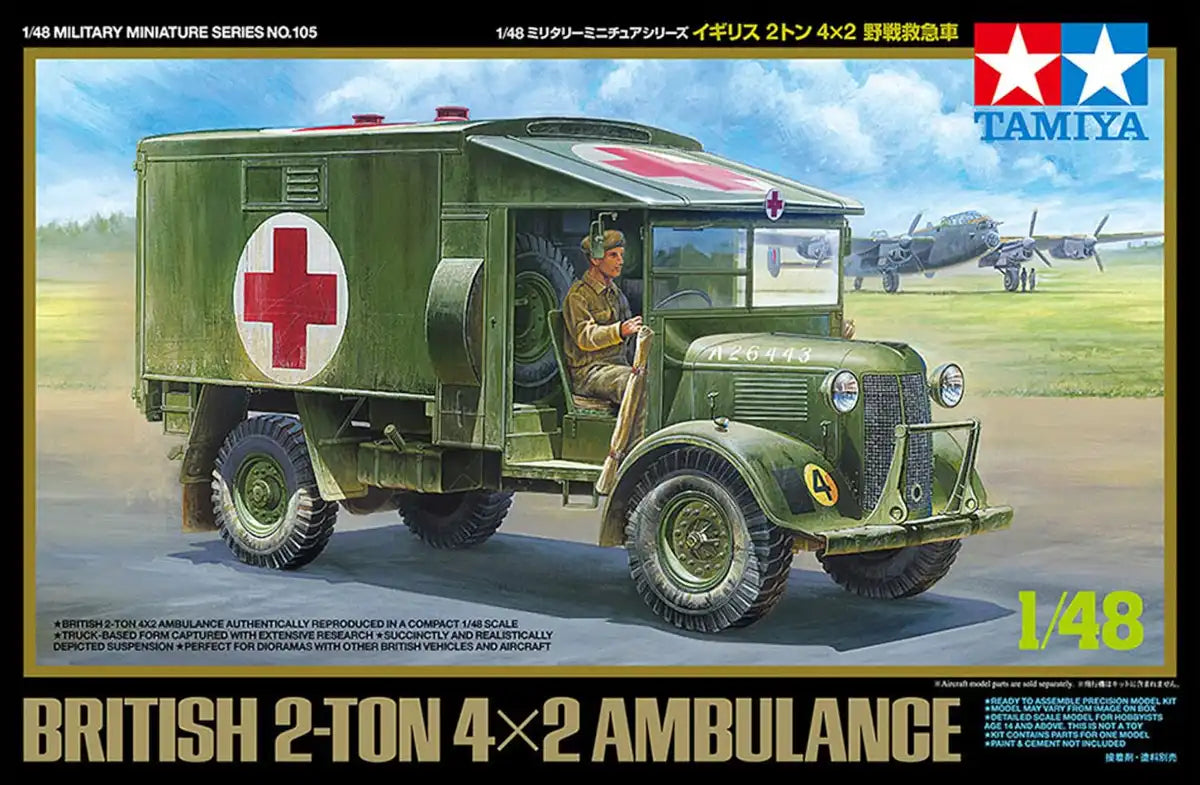 Tamiya 1/48 British 2 Ton 4x2 Ambulance 32605- Japan Figure Store - #1 Bring To You The Best Japanese Goods