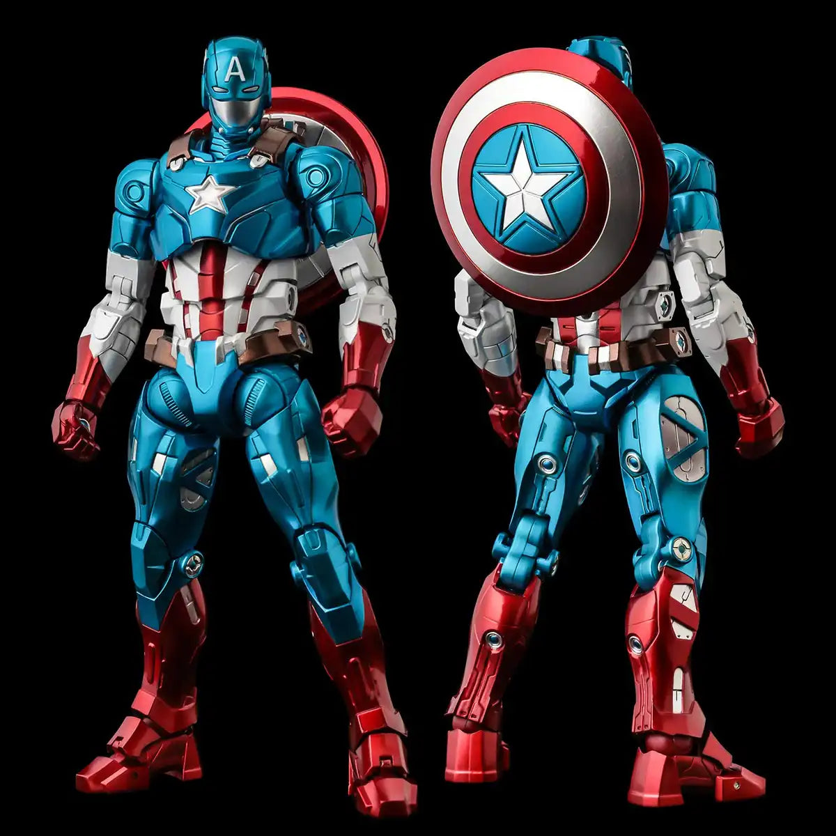Fighting Armor Captain America (Resale) Non-Scale Abs Die-Cast Painted Finished Product Action Figure- Japan Figure Store - #1 Bring To You The Best Japanese Goods