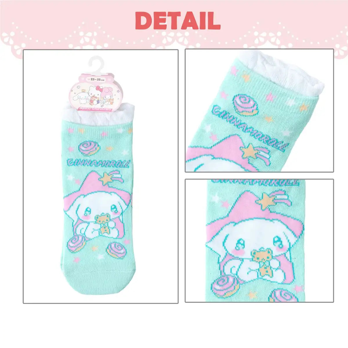 Sanrio Women's and Kids' Socks Cinnamoroll & Hello Kitty Selectable Sizes 1 Pair- Japan Figure Store - #1 Bring To You The Best Japanese Goods