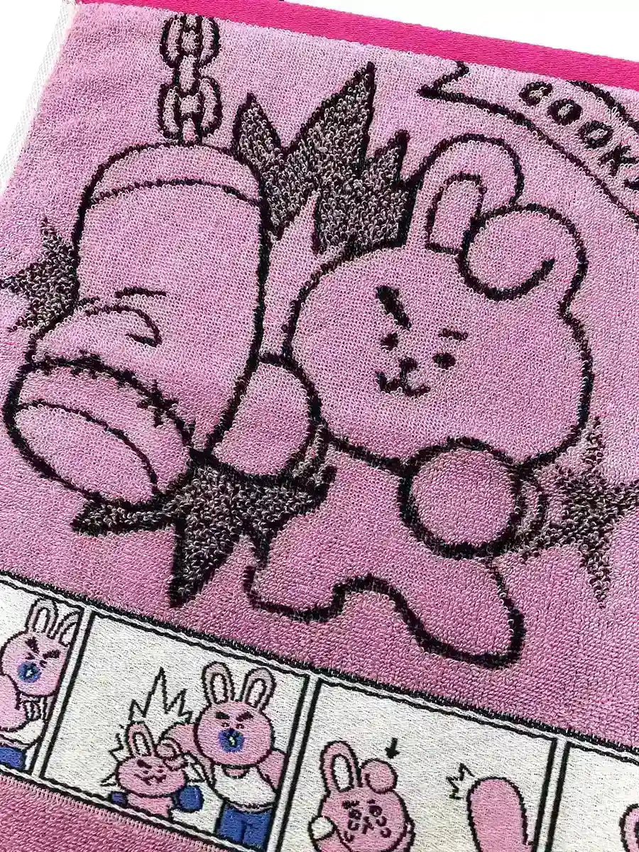 MARUSHIN - Bt21 Wash Towel 'Comic Cooky'- Japan Figure Store - #1 Bring To You The Best Japanese Goods