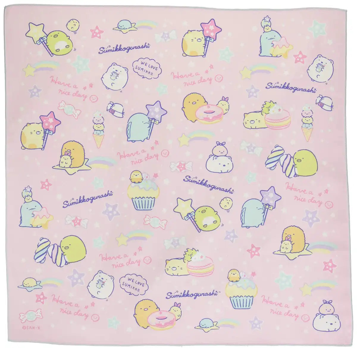 San-X Lunch Nafkin Sumikko Gurashi Candy Flyer Pattern Ch43306- Japan Figure Store - #1 Bring To You The Best Japanese Goods