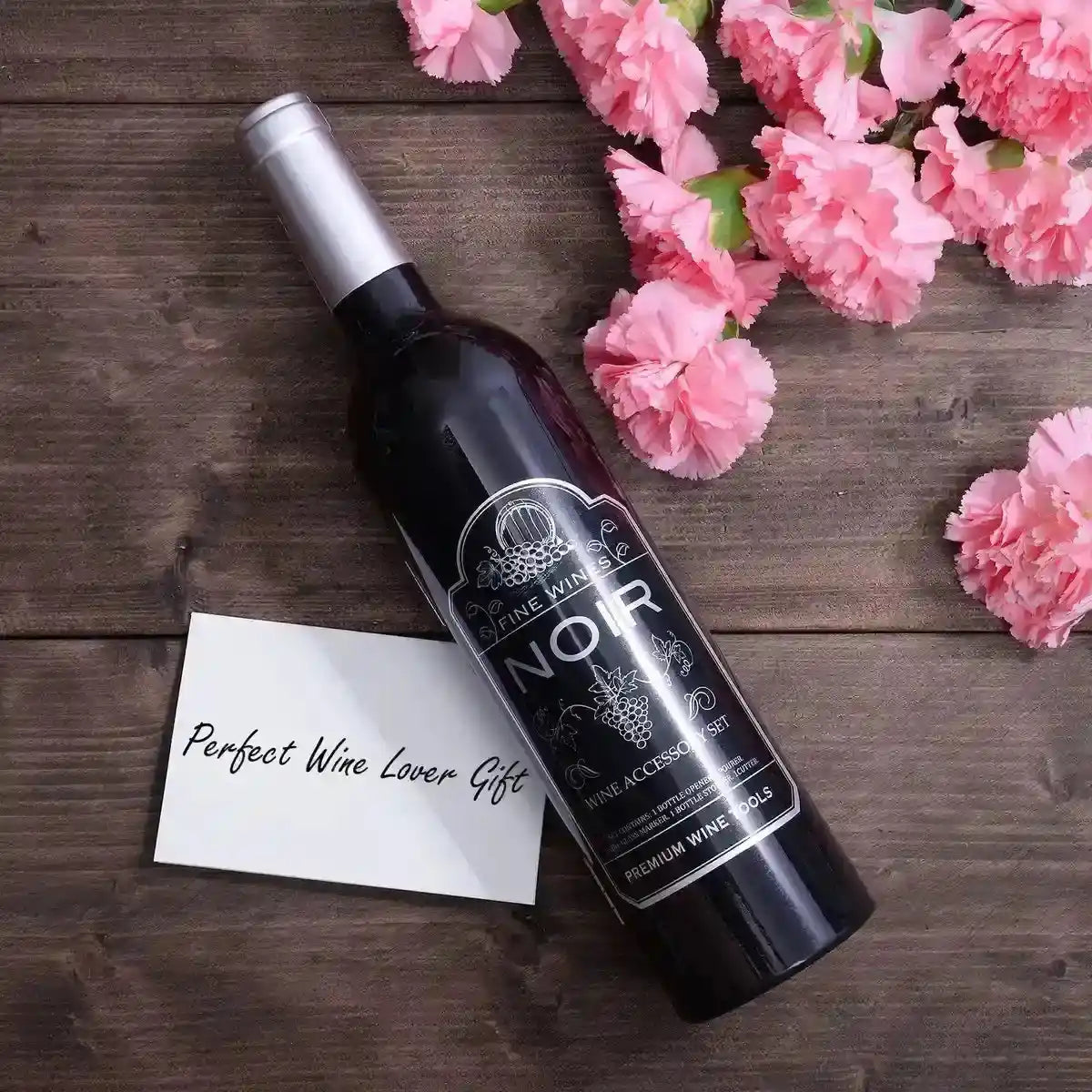 Kato Grey Bottleneck Wine Accessory Set - Aerator Pourer Stopper Foil Cutter- Japan Figure Store - #1 Bring To You The Best Japanese Goods