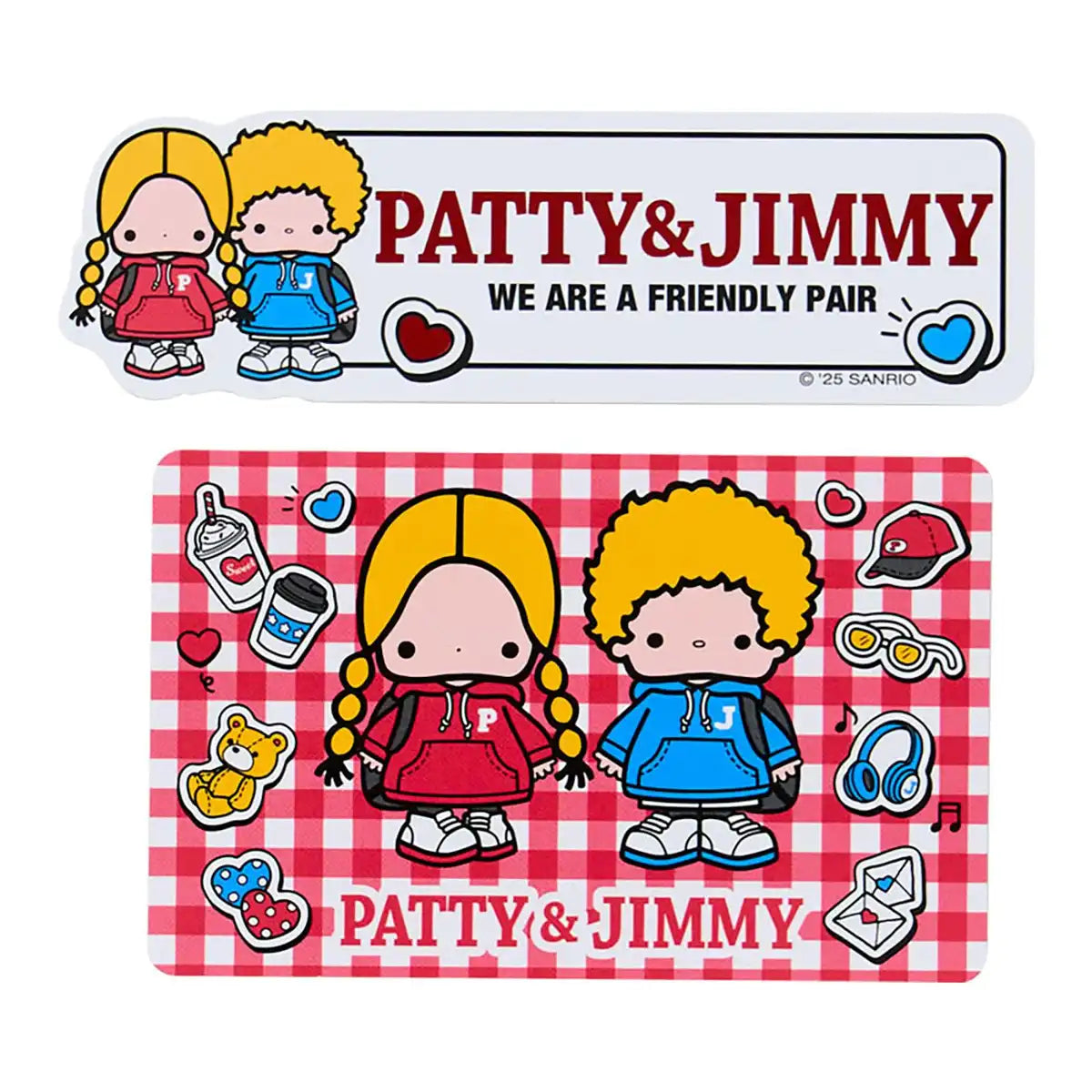 Sanrio Lot d'autocollants Patty & Jimmy Lookbooks pour enfants de 3 ans et plus 220591
