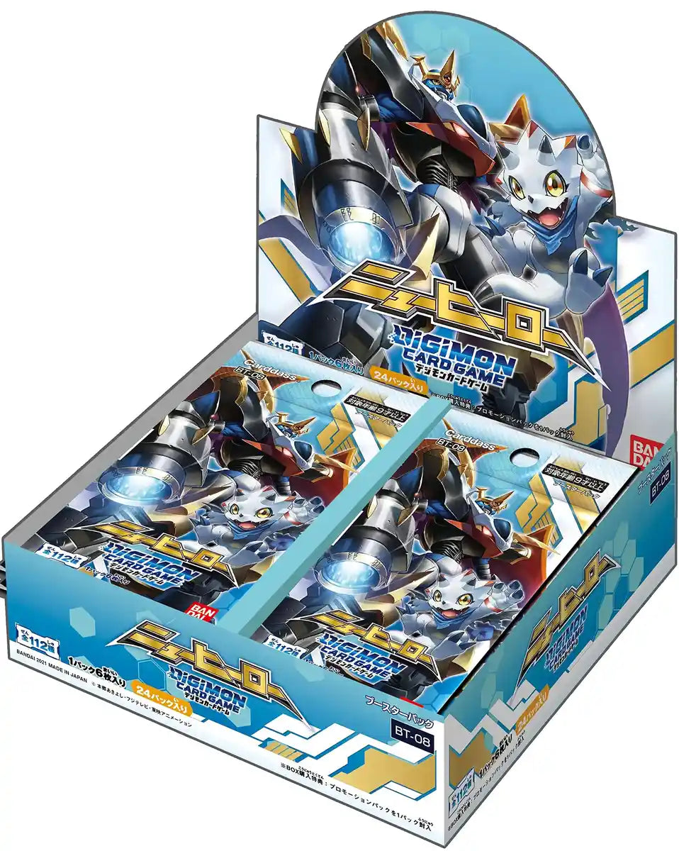 Bandai Digimon Card Game New Hero Box Bt-08 Japanese Card Game Boxes- Japan Figure Store - #1 Bring To You The Best Japanese Goods