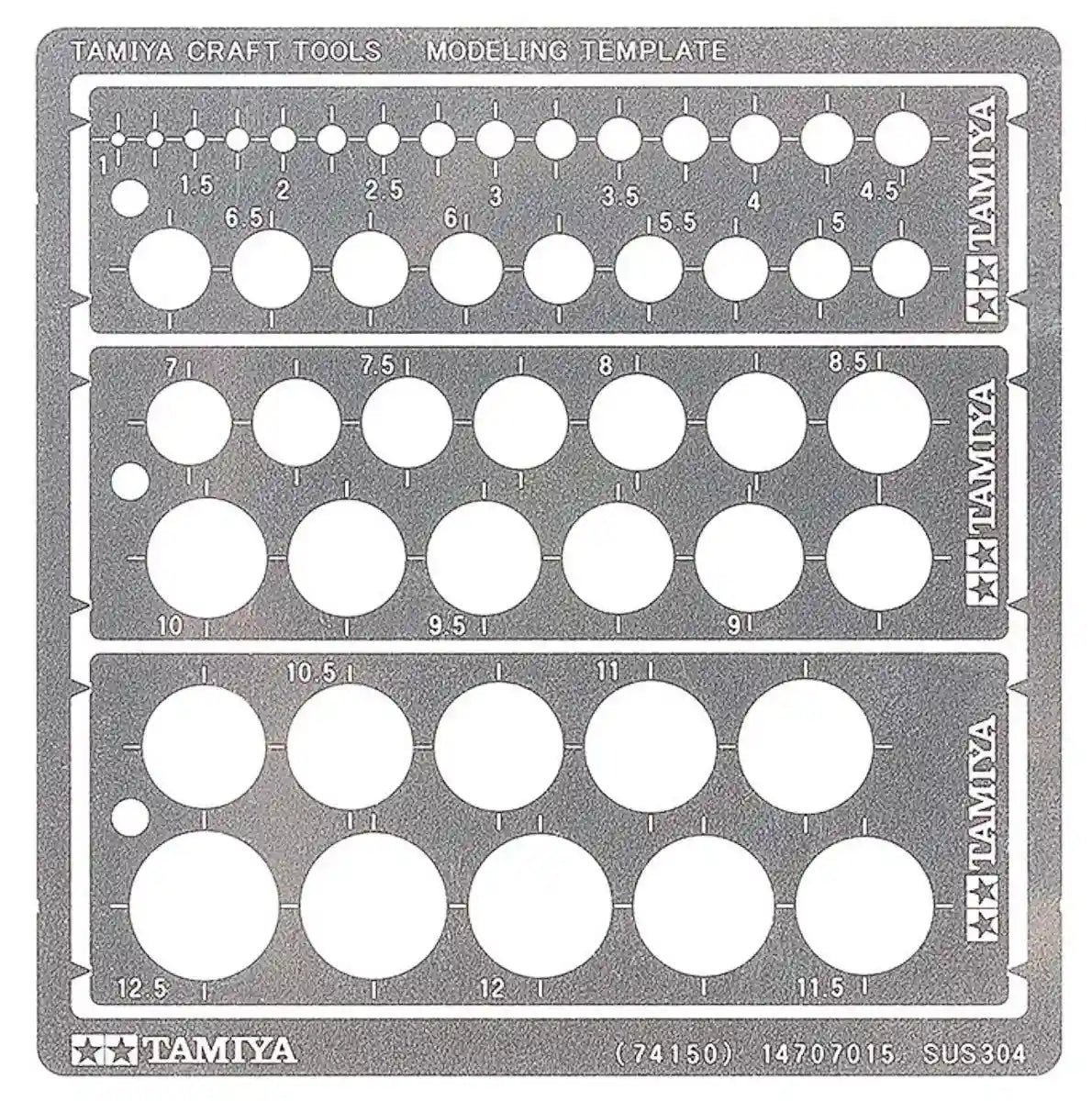 Tamiya Craft Tool Series No.150 Modeling Plate (Circle 1-12.5Mm) Plastic Model Tool 74150- Japan Figure Store - #1 Bring To You The Best Japanese Goods