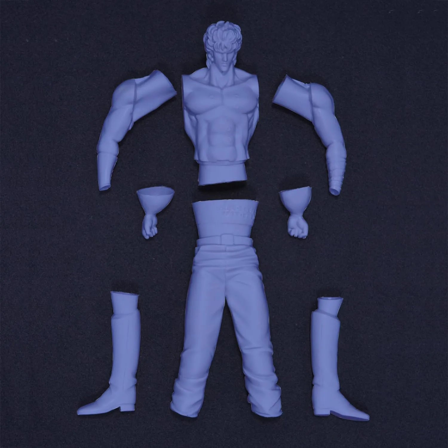 Kaiyodo Fist of the North Star Kenshiro 1/8 Vinyl Assembly Kit