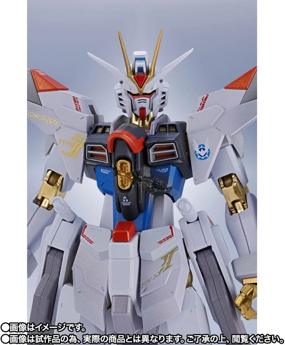 Metal Robot Spirits Mighty Strike Freedom Gundam Final Battle Ver 5.5 Inch Diecast Figure by Bandai
