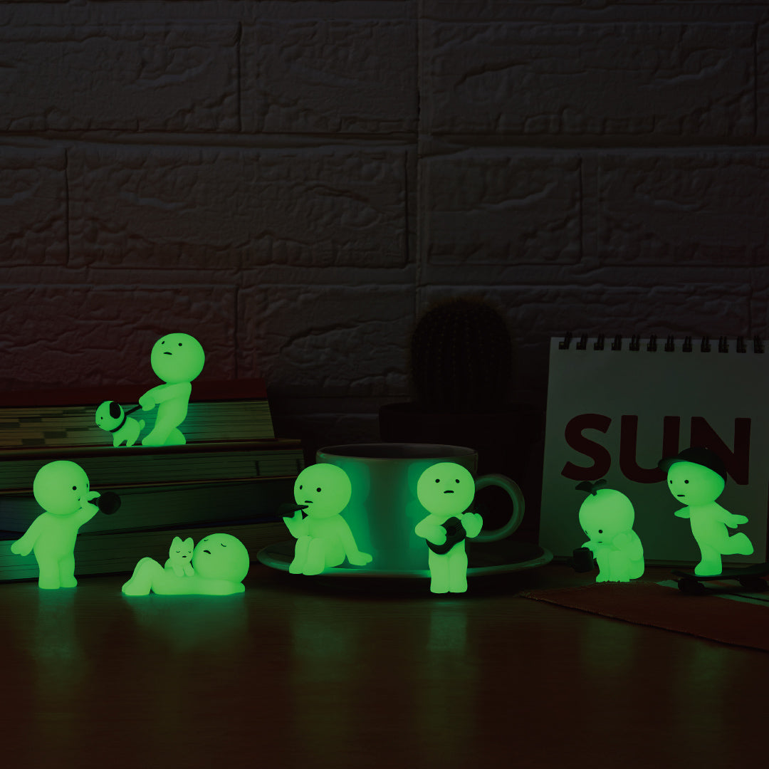 Smiski Sunday Series Glow in the Dark Collectible Box 12pcs