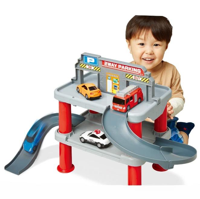 Takara Tomy Tomica 2Way For The First Time To Play Tomica Chushajo Set Minicar Car Toys 1.5 Years Old And Over Toy Safety Standard Passed St Mark Certification Tomica Takara Tomy- Japan Figure Store - #1 Bring To You The Best Japanese Goods