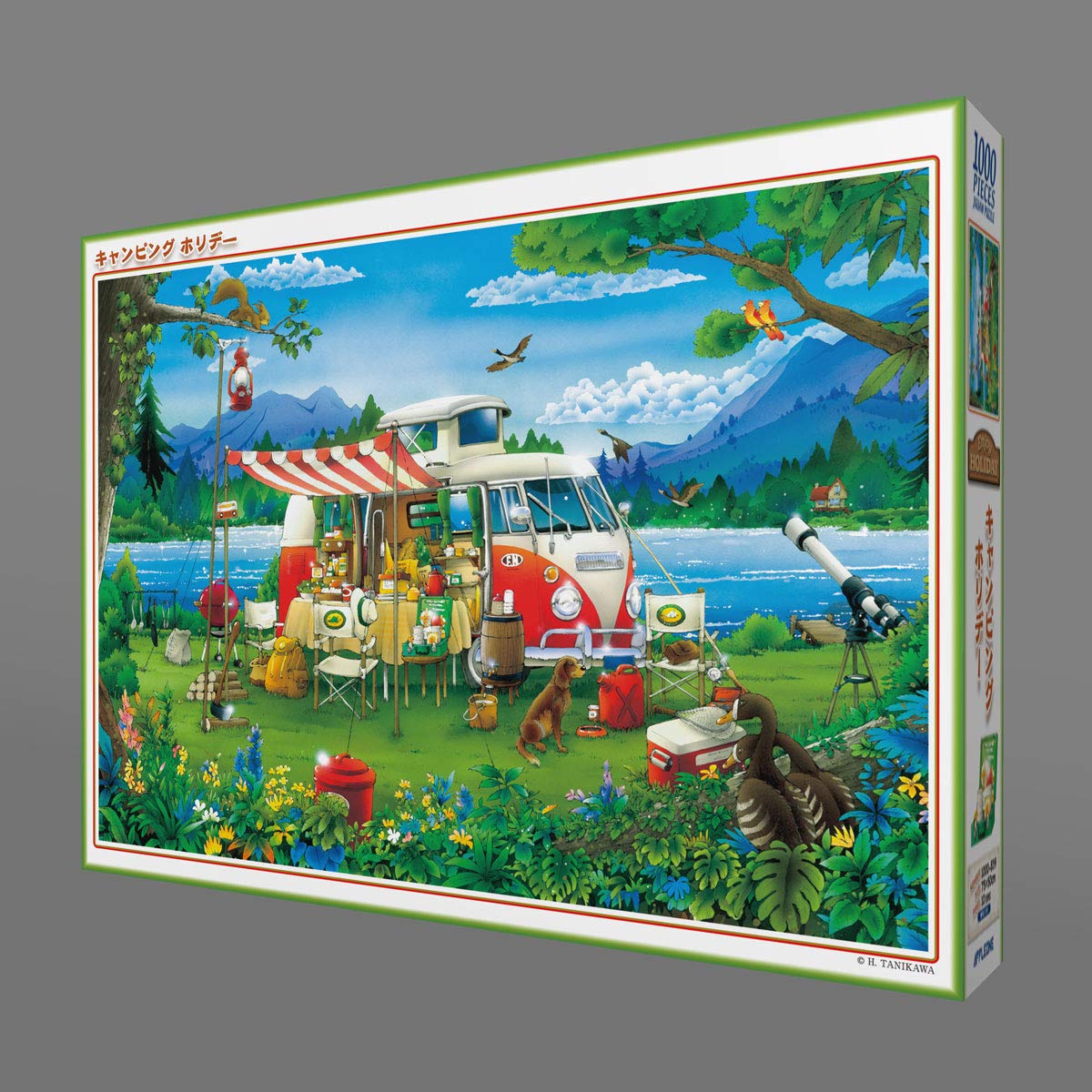 APPLEONE Jigsaw Puzzle 1000-839 Hiroyuki Tanikawa Camping Holiday 1000 Pieces- Japan Figure Store - #1 Bring To You The Best Japanese Goods