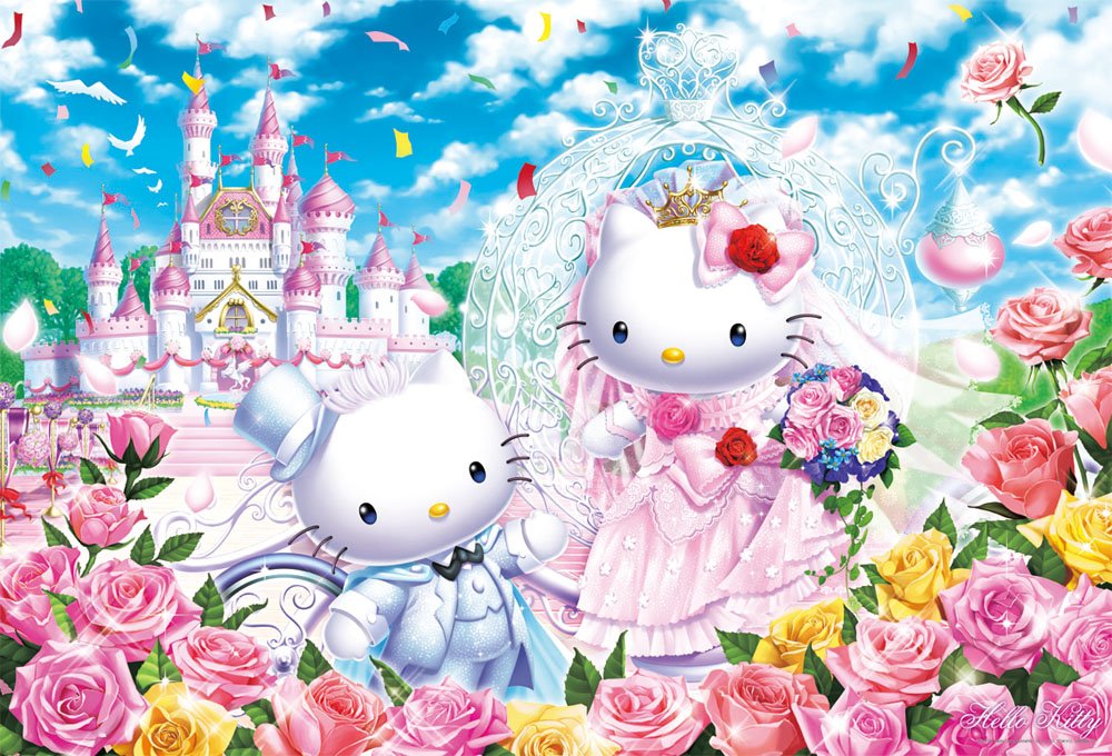 BEVERLY Jigsaw Puzzle 31-400 Sanrio Hello Kitty Castle Wedding 1000 Pieces- Japan Figure Store - #1 Bring To You The Best Japanese Goods