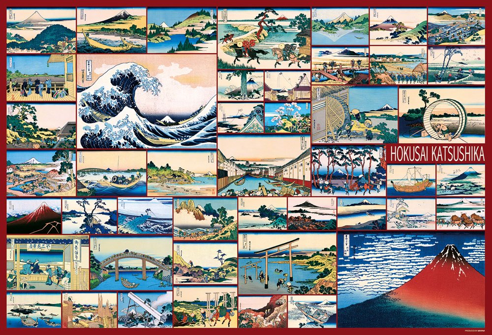 BEVERLY Jigsaw Puzzle 31-474 Hokusai Thirty-Six Views Of Mt. Fuji 1000 Pieces- Japan Figure Store - #1 Bring To You The Best Japanese Goods
