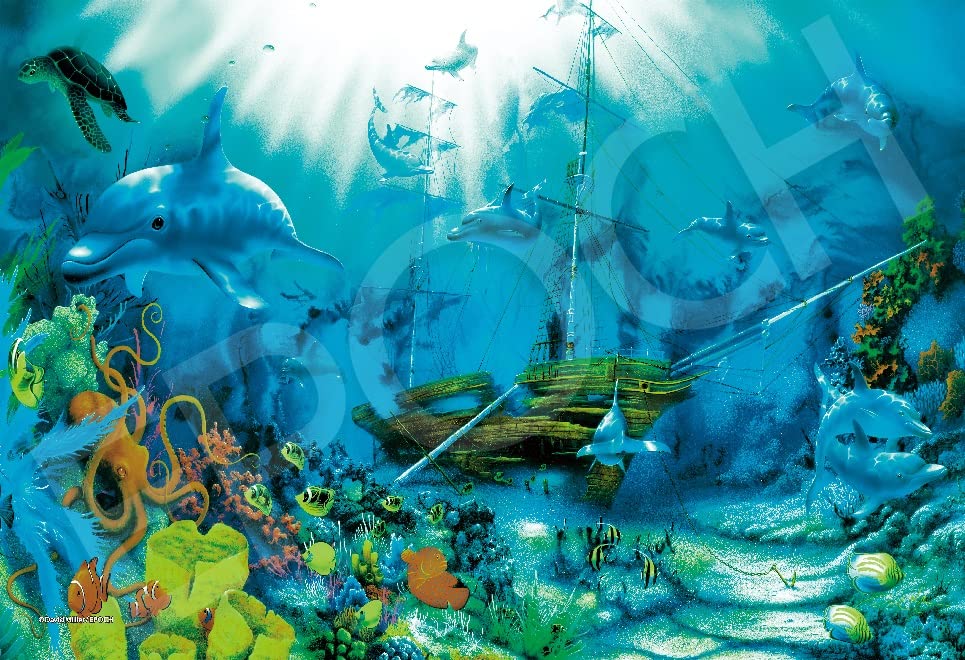 EPOCH 31-738 Jigsaw Puzzle Ocean Treasures David Miller Glow In The Dark 1053 S-Pieces- Japan Figure Store - #1 Bring To You The Best Japanese Goods
